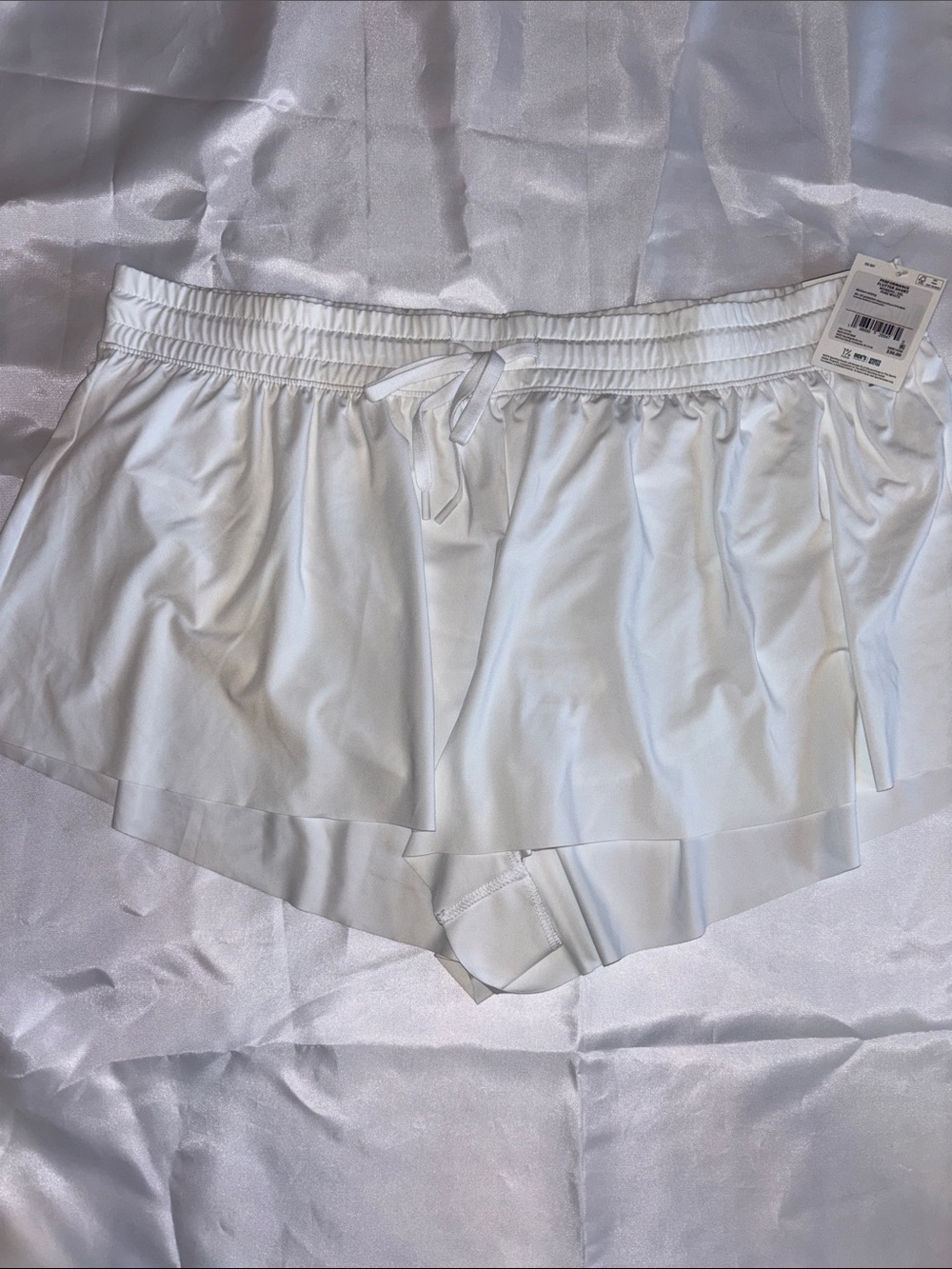 DSG White Athletic Lounge Shorts with Drawstring